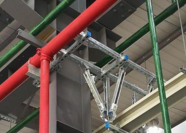 石楼该抗震支架的整体式支吊架结构协调性好